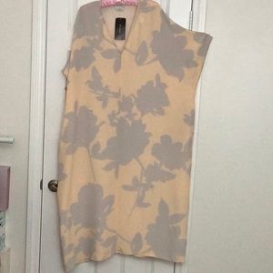 St.John Floral Print Long Dress